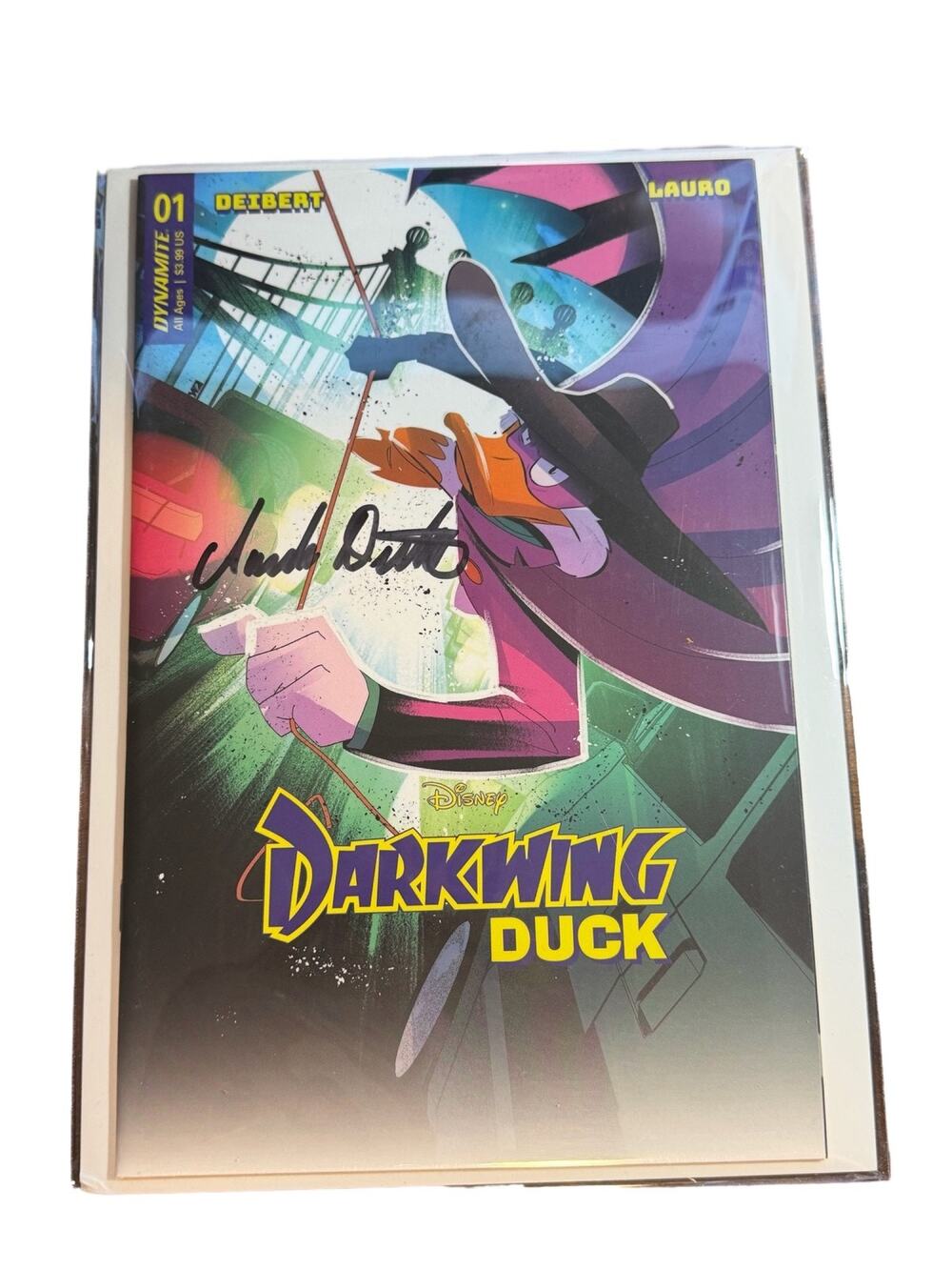 Darkwing Duck Comic Dynamite Disney Amanda Deibert Carlo Lauro Signed